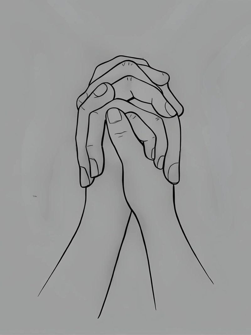 Zweisamkeit Minimalist Line Art Poster von Viv Line Art