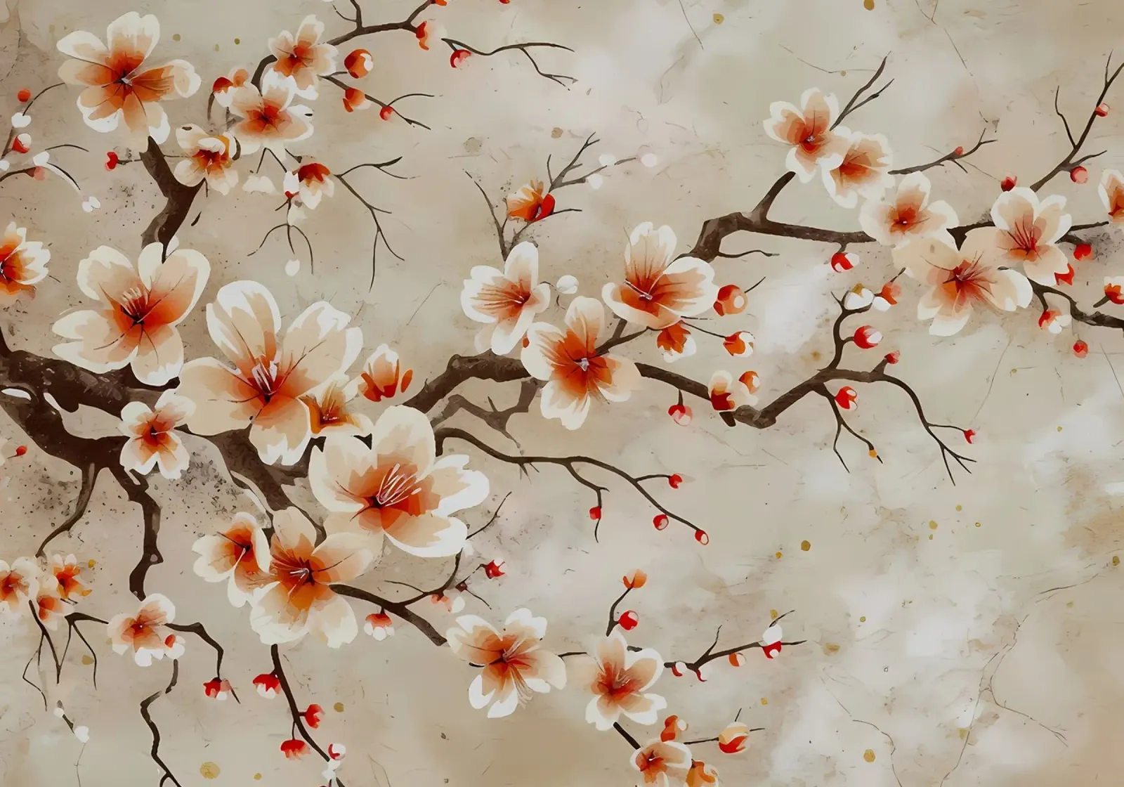 ciliegio in fiore giapponese pellicola backlit da Rebecca Clark Wyrick