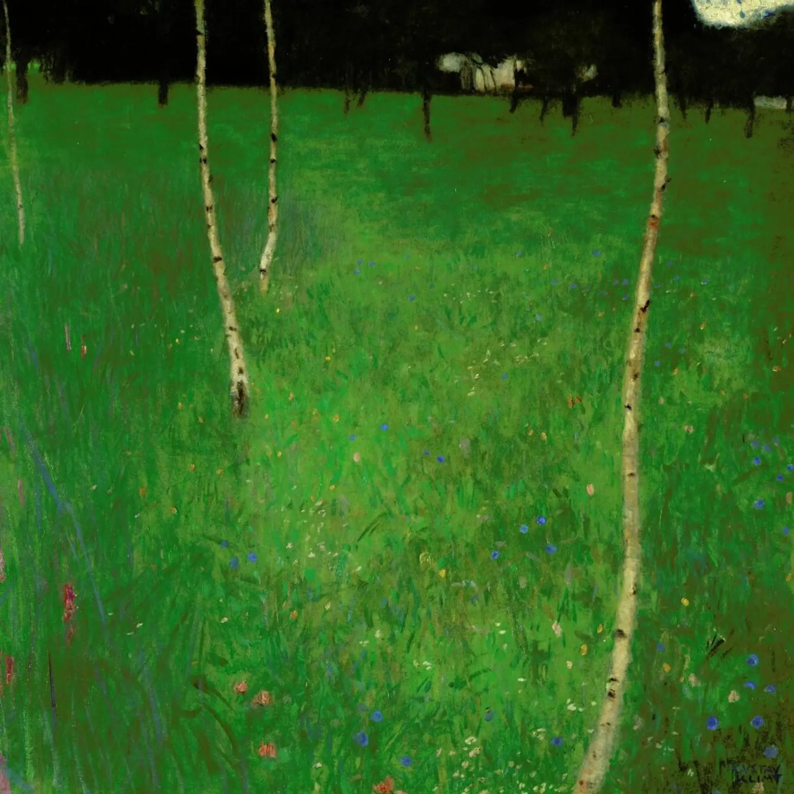 Klimt - Farmhouse with Birch Trees pellicola backlit da ARTOTHEK