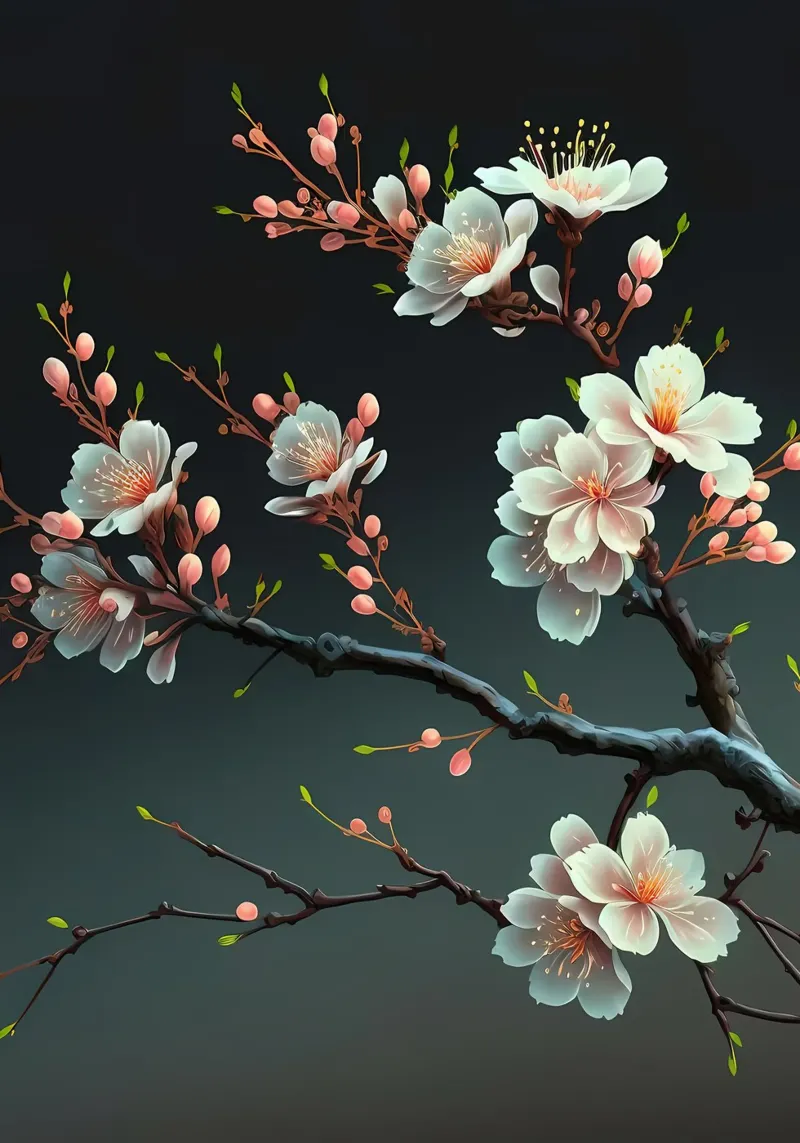 Fiori di ciliegio in Giappone pellicola backlit da Rebecca Clark Wyrick