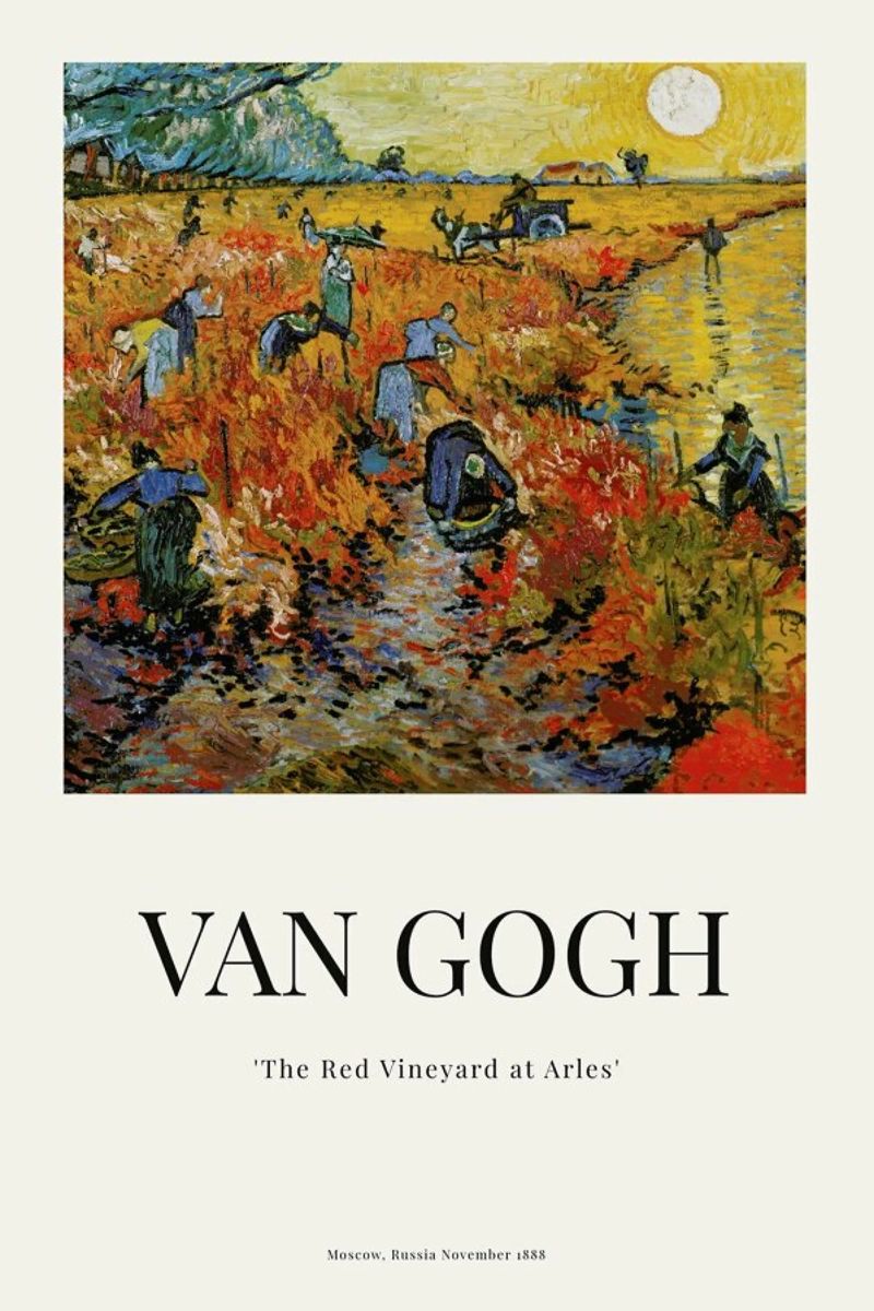 van Gogh - The Red Vineyard at Arles Poster von ARTOTHEK