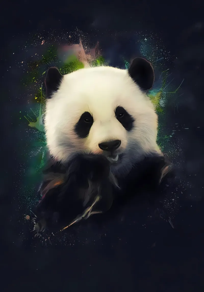 Bébé panda géant hahnemühle de James M Coyle
