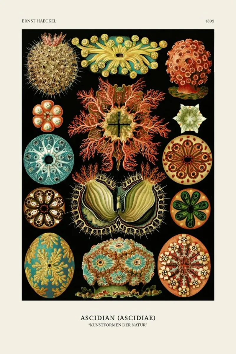 Haeckel - Ascidiae plexiglass da ARTOTHEK
