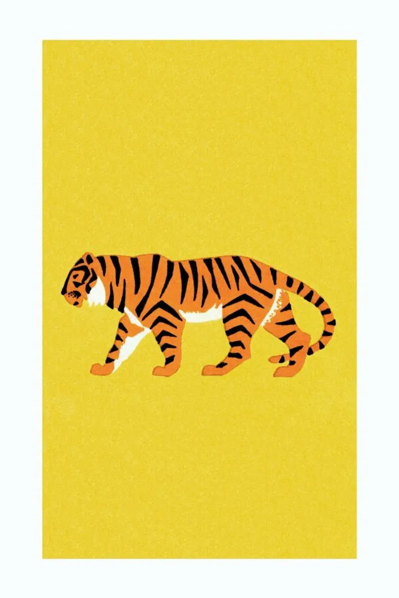 Tiger Yellow poster da Little Flourishes