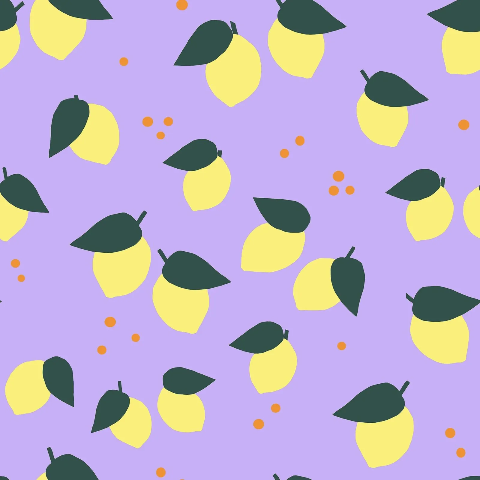 Limone Allover poster con telaio in plastica da Iris Knabenschuh Design