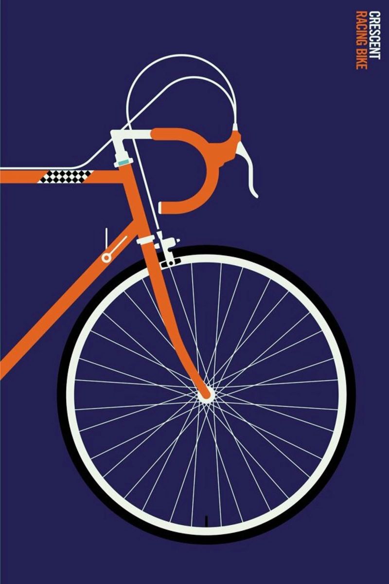 Icons Crescent Front poster by Bo Lundberg