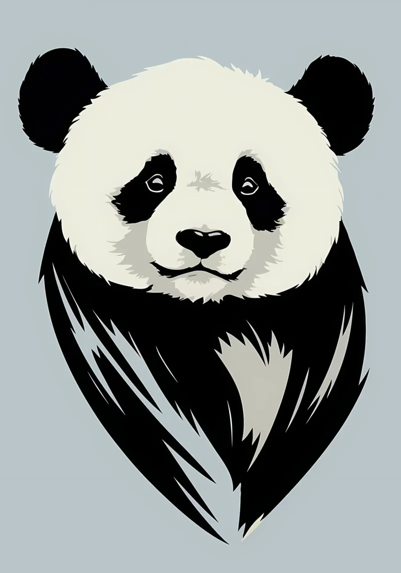 Panda carino pellicola backlit da James M Coyle