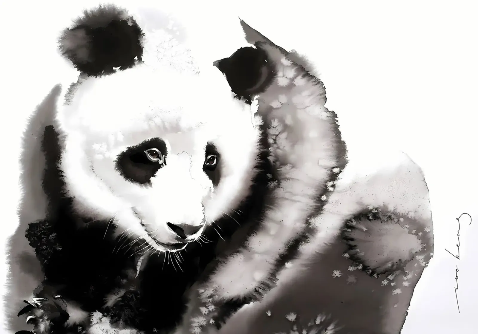 Panda accogliente2 pellicola backlit da James M Coyle