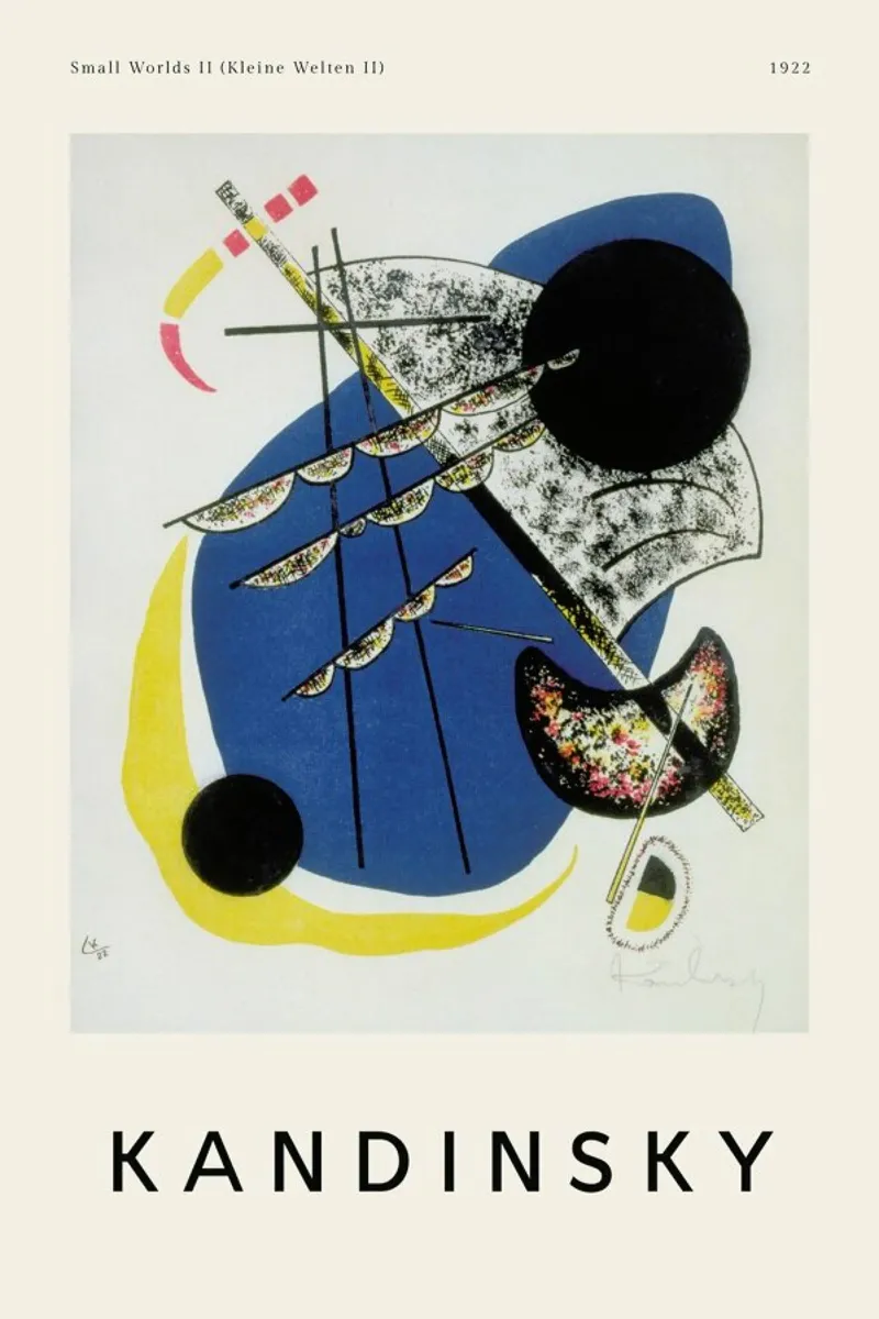 Wassily Kandinsky - Small Worlds II (Kleine Welten II) pellicola backlit da ARTOTHEK