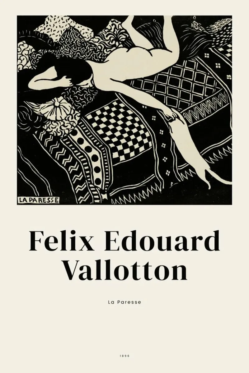 Vallotton - La Paresse pellicola backlit da ARTOTHEK