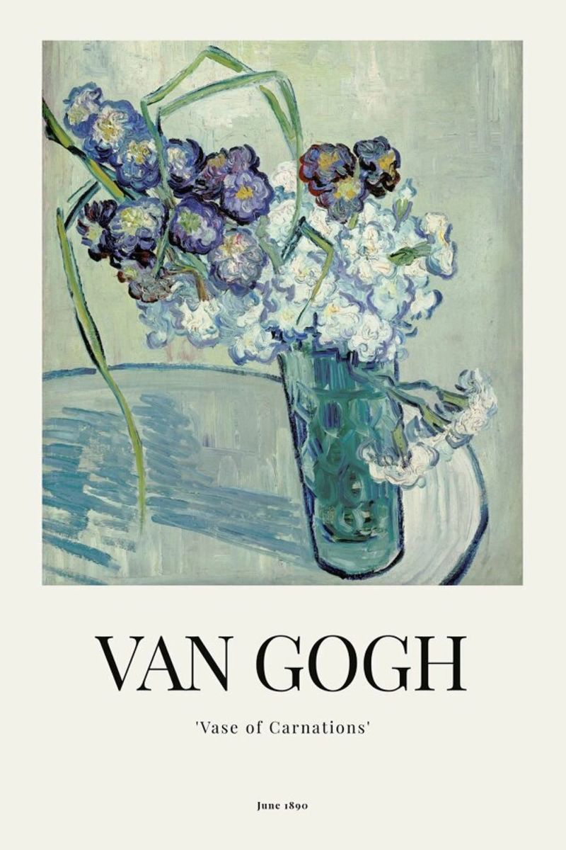 van Gogh - Vase of Carnations Poster von ARTOTHEK