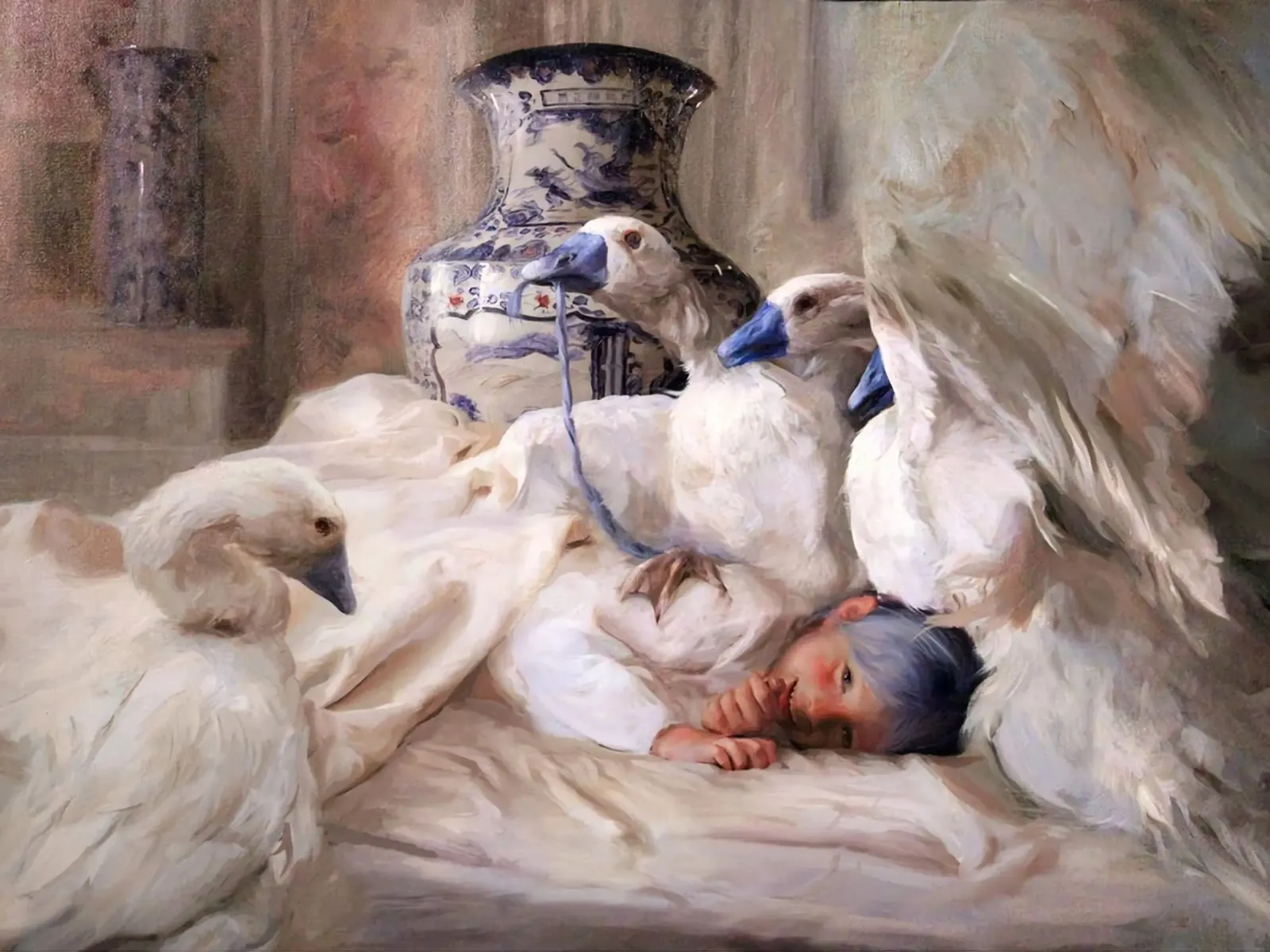 Guillermo Lorca Las chicas del cisne metacrilato de Birgitart