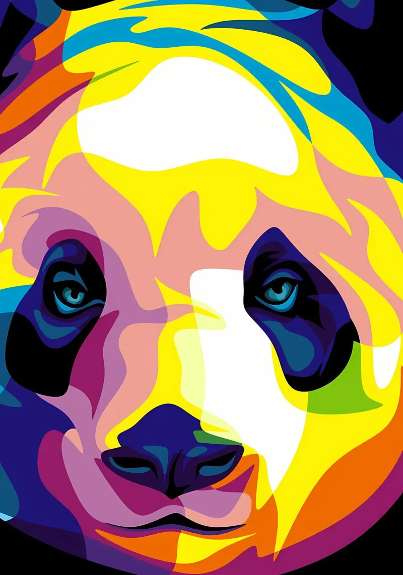 Panda pop alluminio dibond da James M Coyle