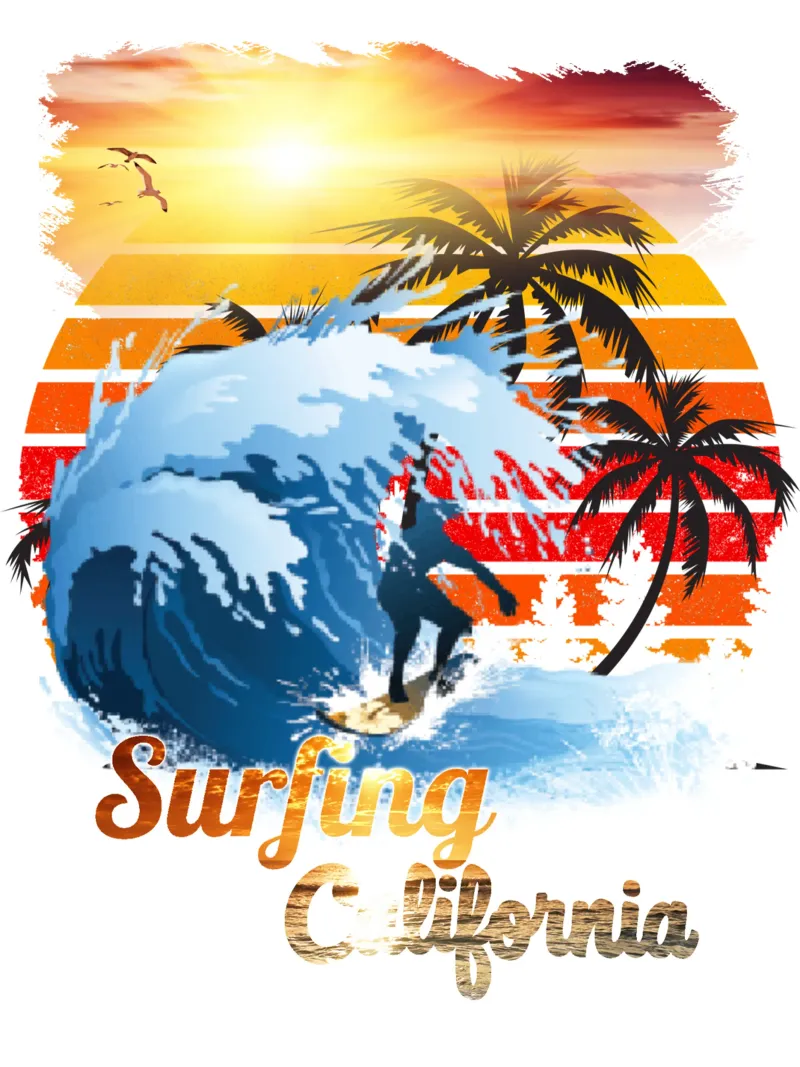 Surf Life Oval y - Summer Sun Vibes 3 pellicola backlit da surfer28