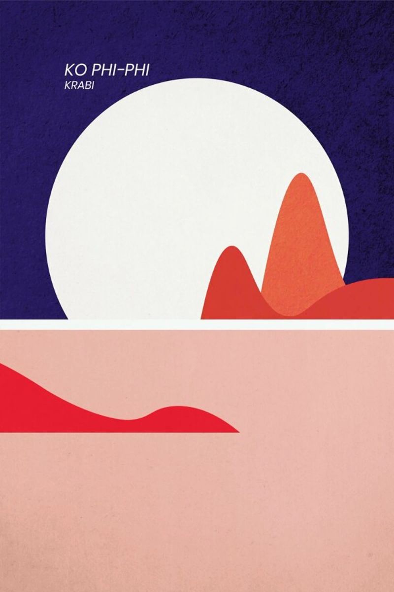 Ko Phi-Phi poster by The Cartography Collection
