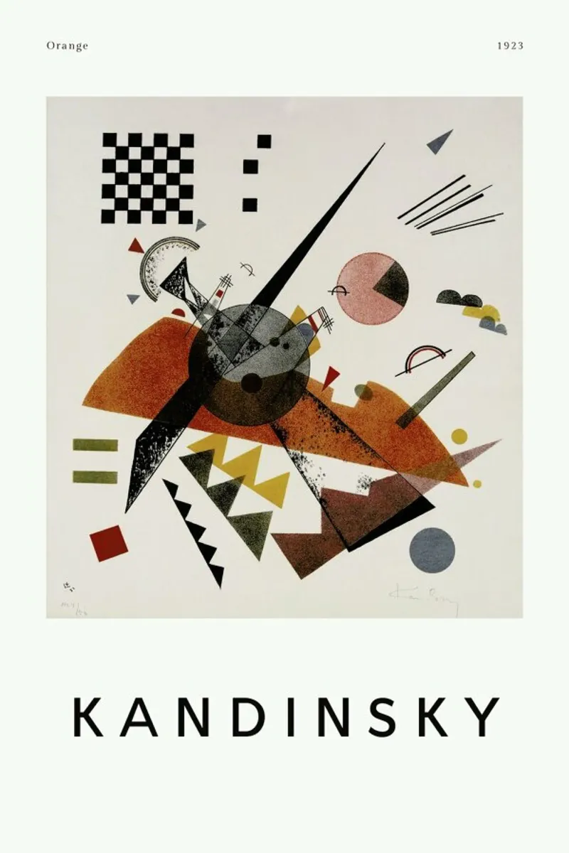 Kandinsky - Orange pellicola backlit da ARTOTHEK