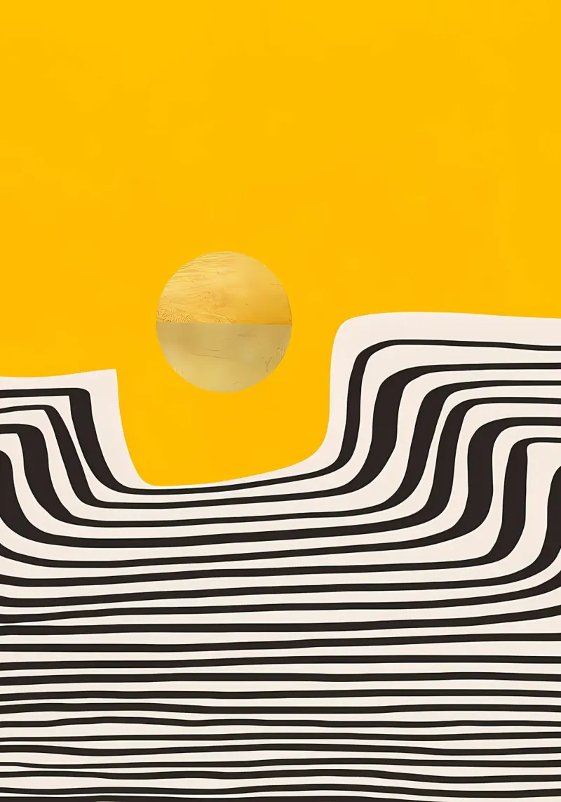 Minimale abstracte weergave 2 canvas van James M Coyle