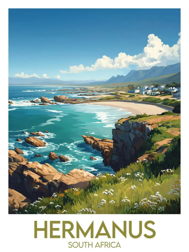 Affiche Hermanus poster con telaio in plastica da Frame the World