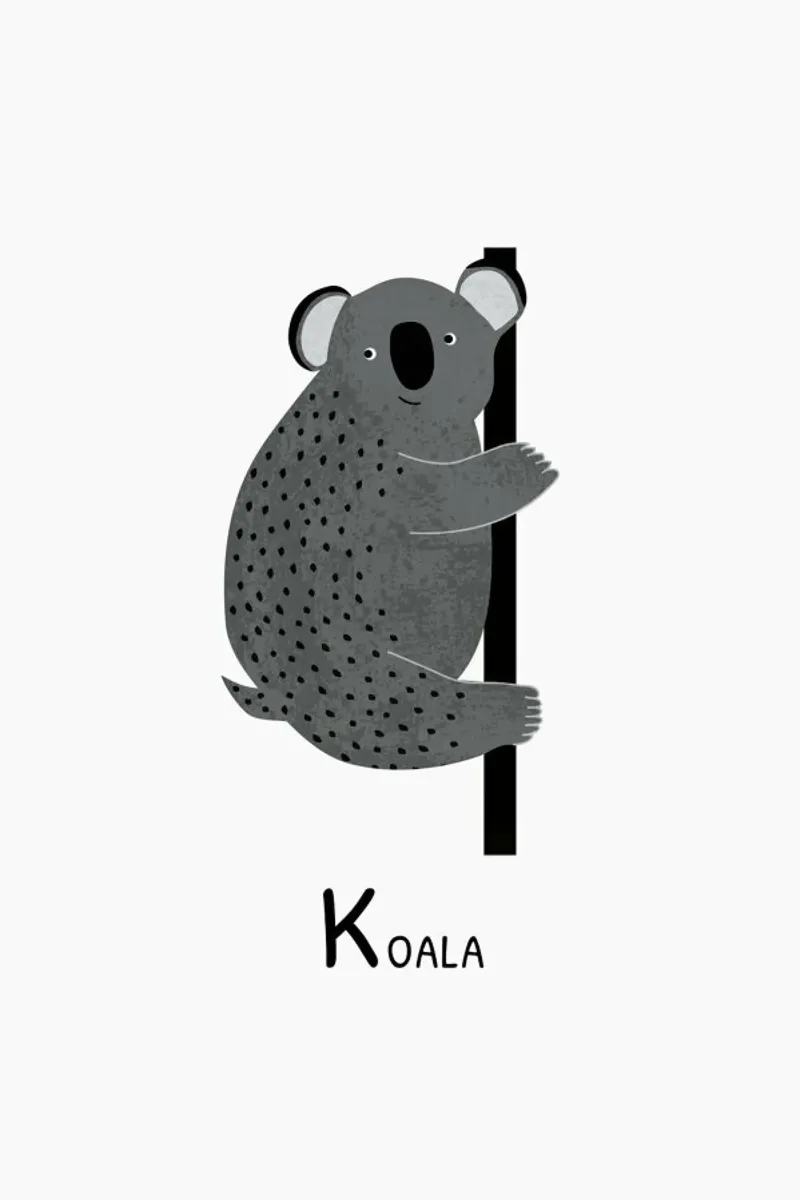 Koala pellicola backlit da Little Flourishes