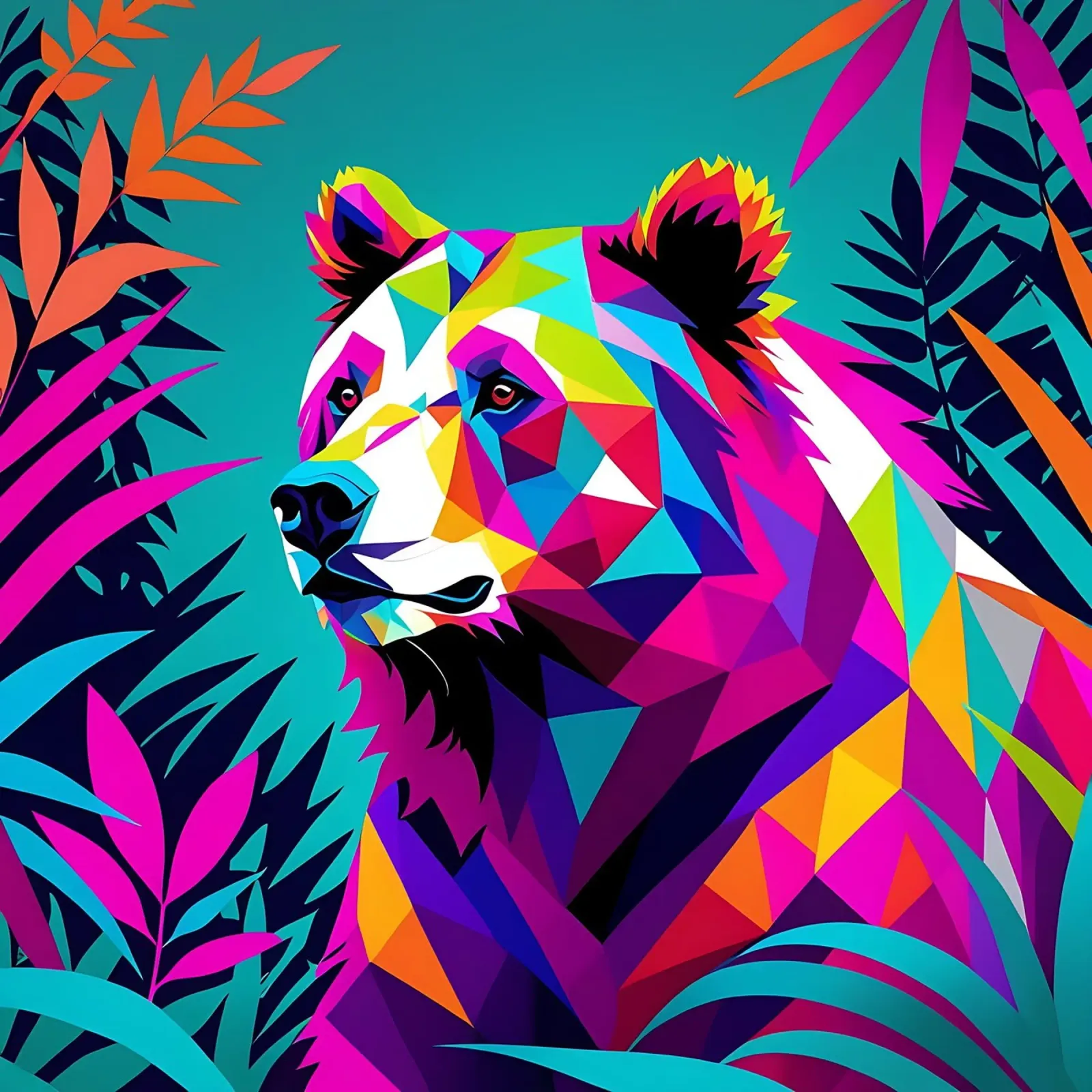 Orso_Stile_E_4 carta hahnemühle da Tierisch bunt by LK