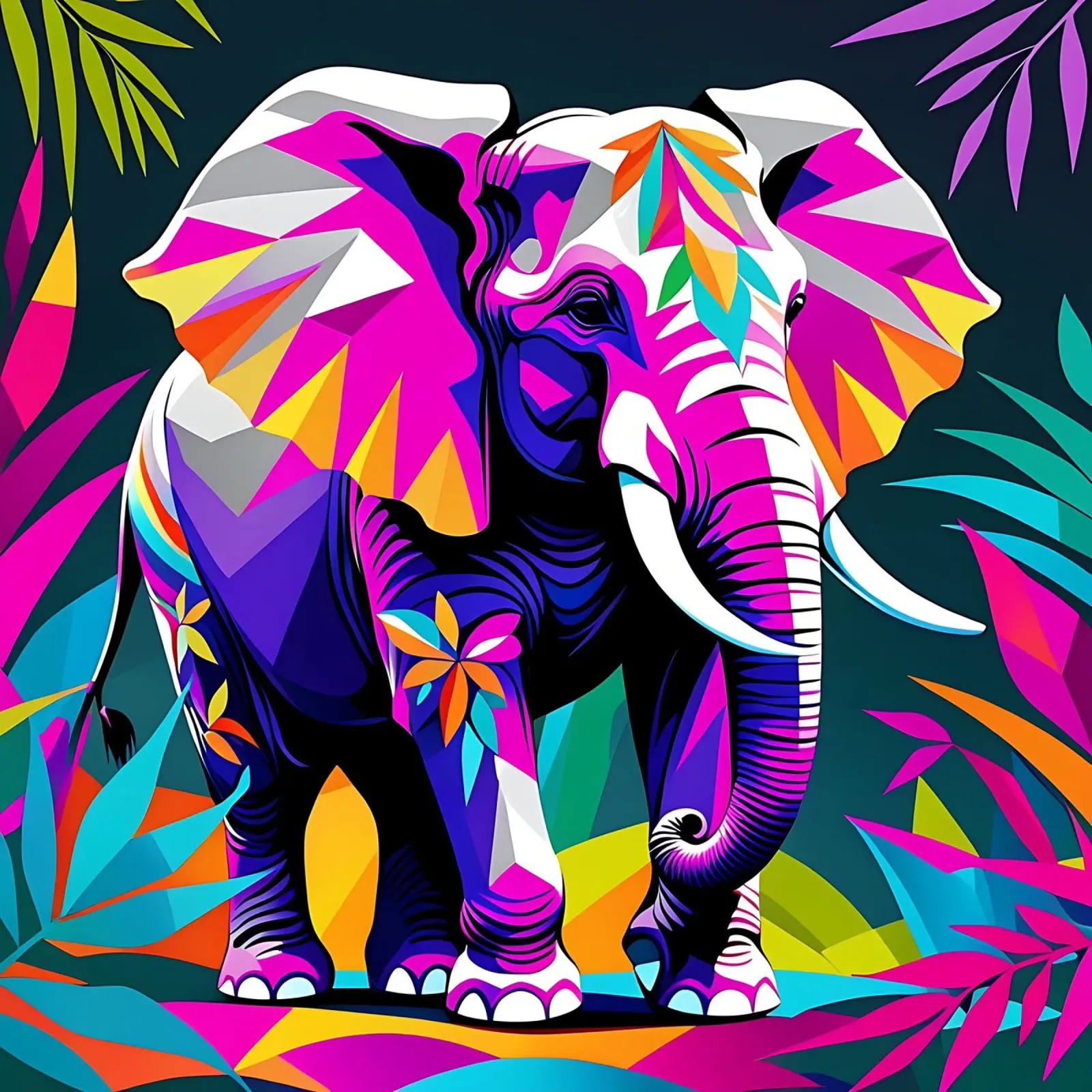Stile_elefante_E_2 pellicola backlit da Tierisch bunt by LK
