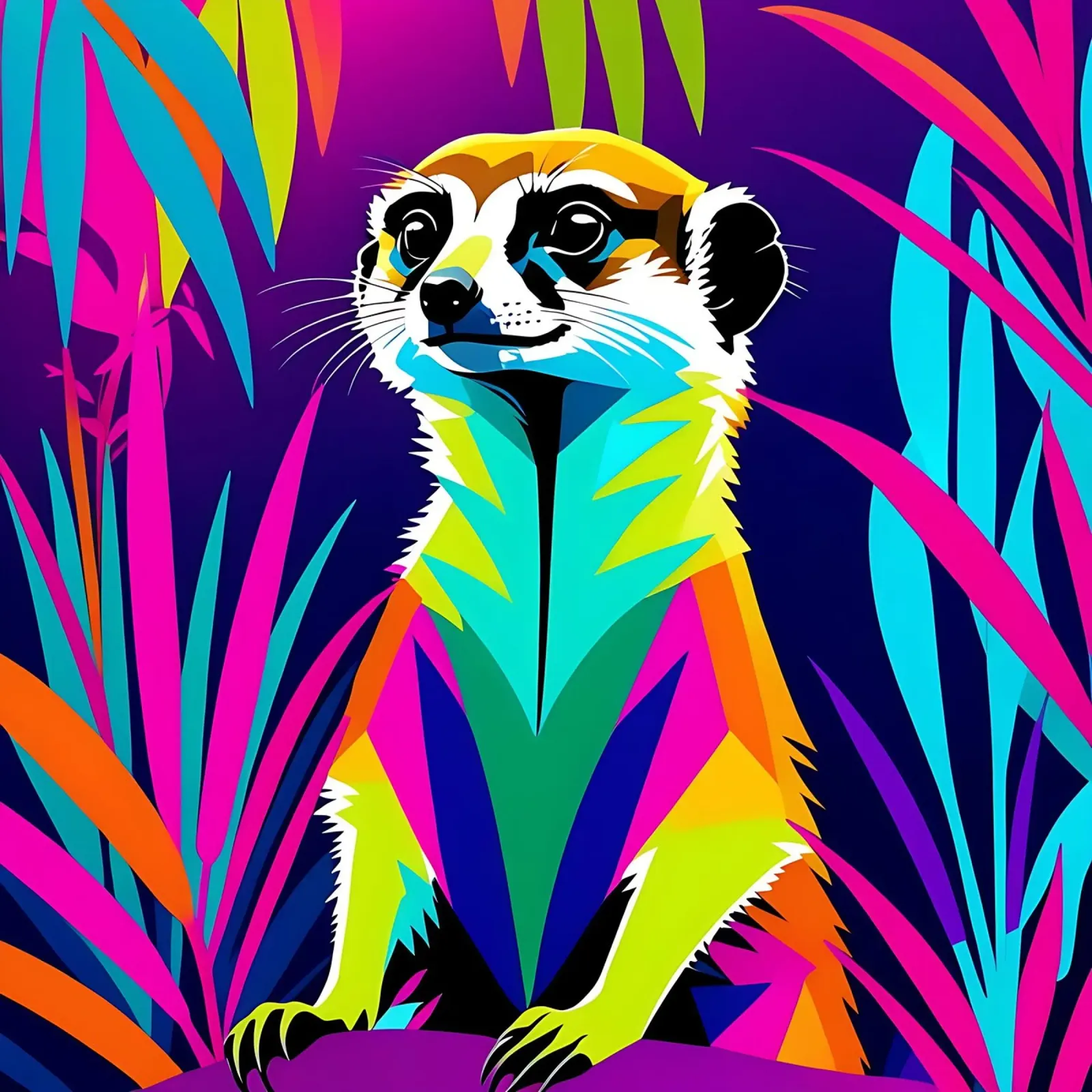 Meerkat_style_E_2 pellicola backlit da Tierisch bunt by LK