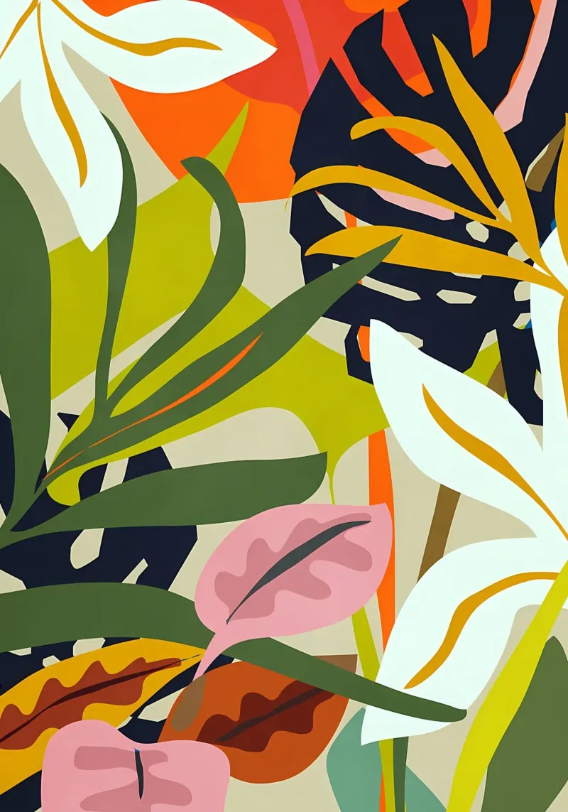 Jungla Abstracta 2 metacrilato de Rebecca Clark Wyrick