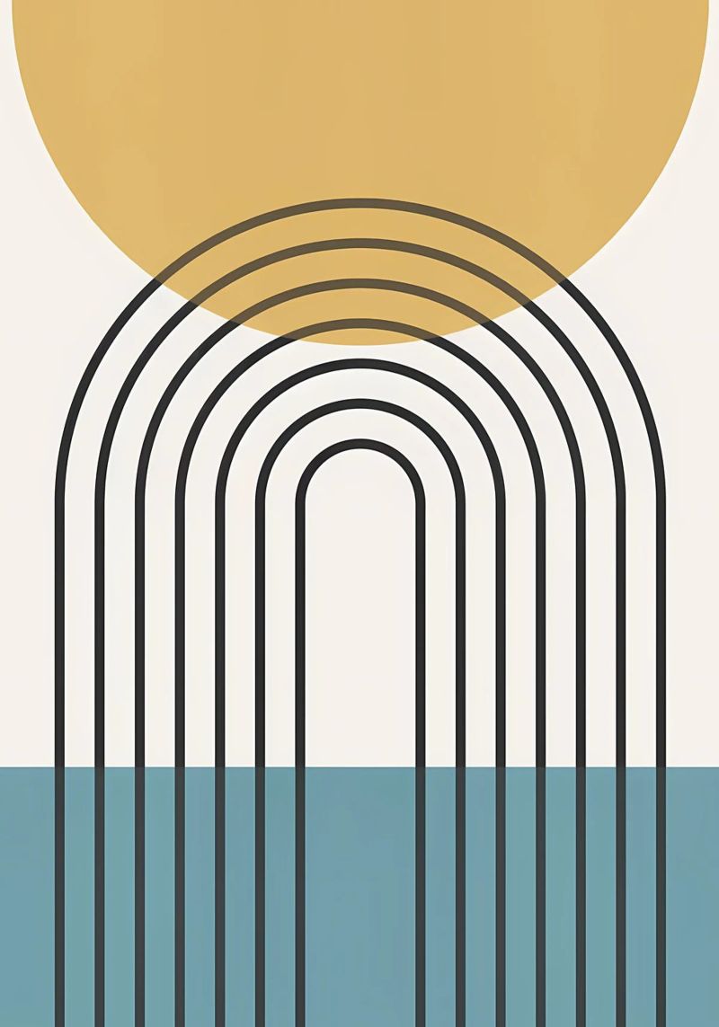 Linee geometriche II poster da James M Coyle