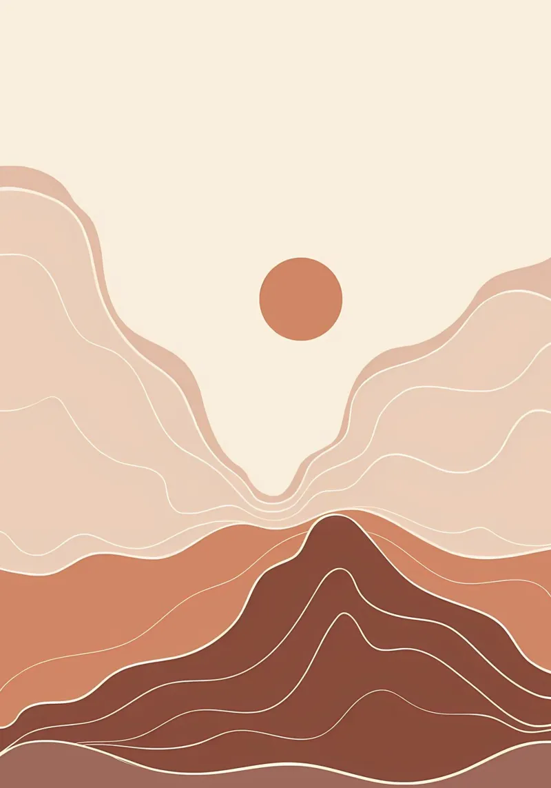Minimal Boho Art canvas by James M Coyle