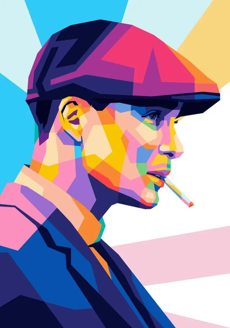 Tommy Shelby canvas by WPAP MALANG