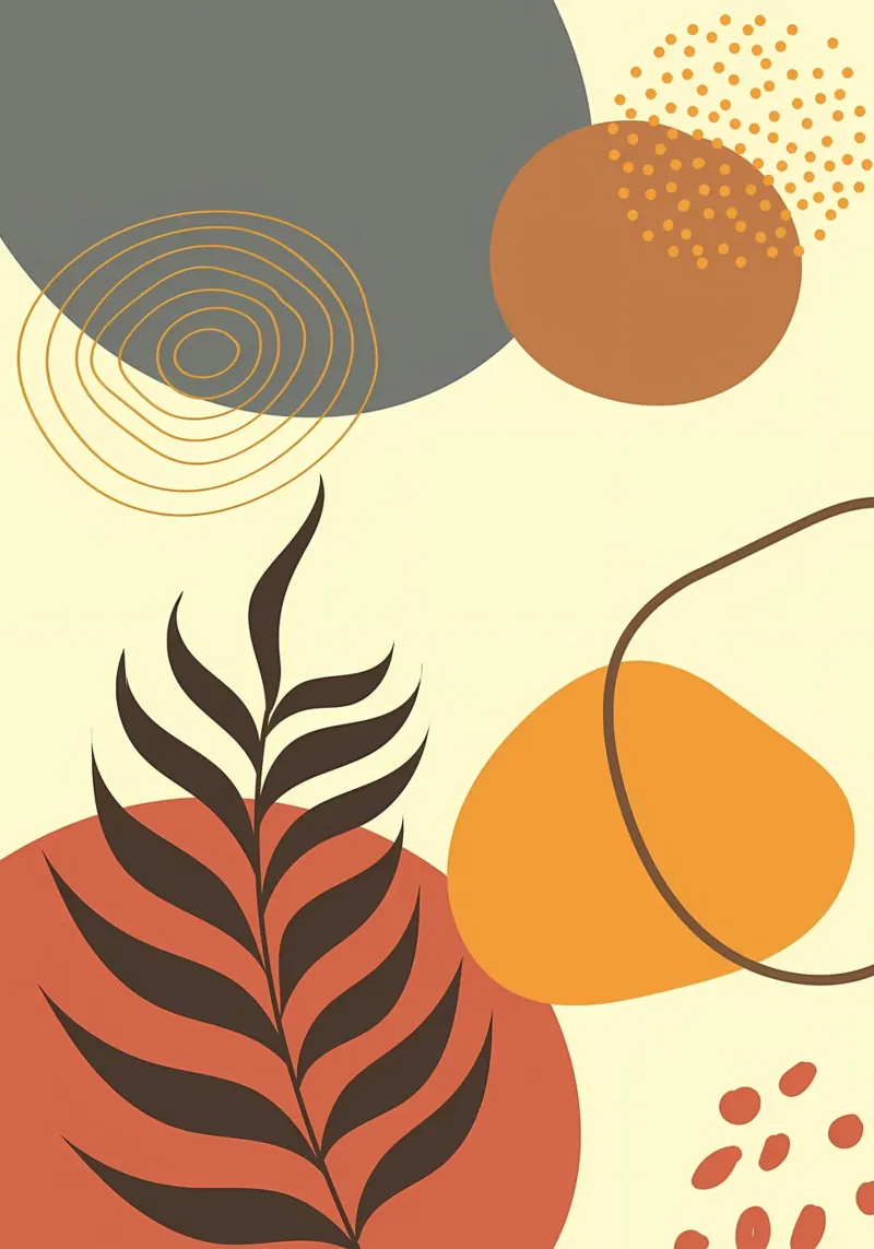 Forme botaniche minimali pellicola backlit da Rebecca Clark Wyrick