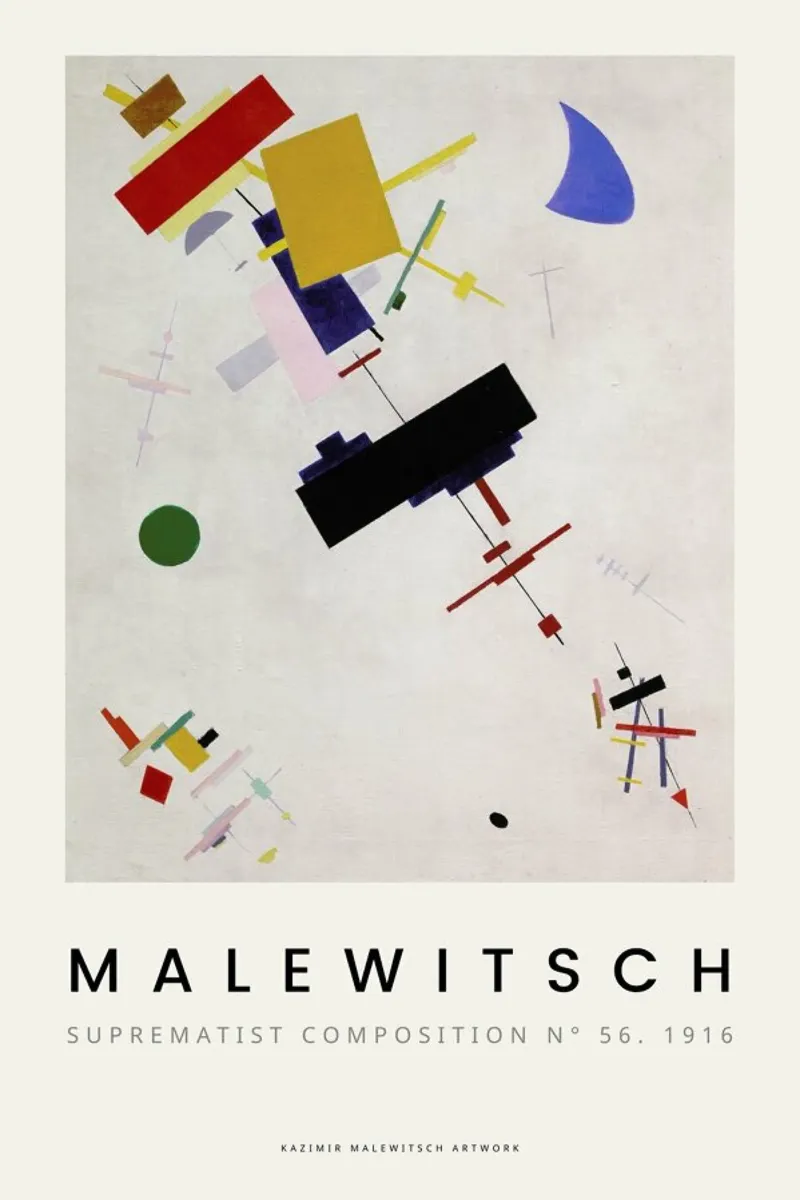 Malewitsch - Suprematist Composition N° 56, 1916 pellicola backlit da ARTOTHEK