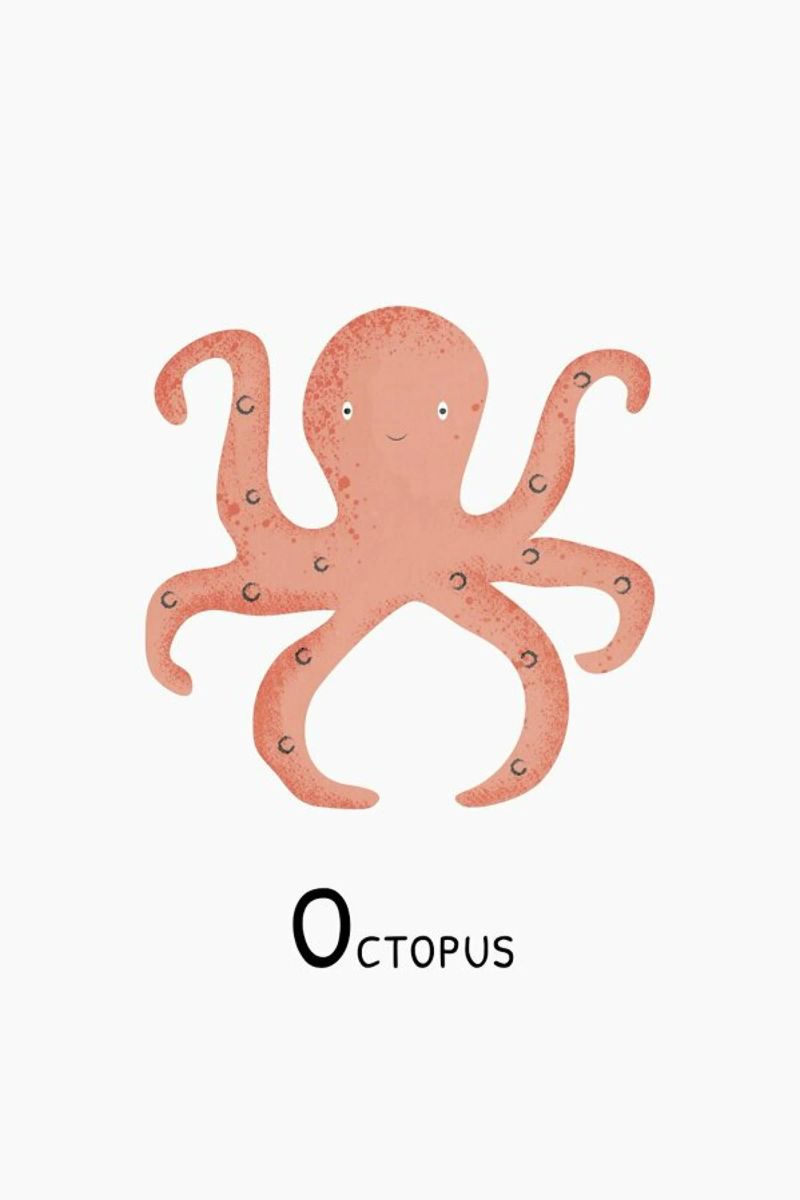 Octopus poster by Little Flourishes