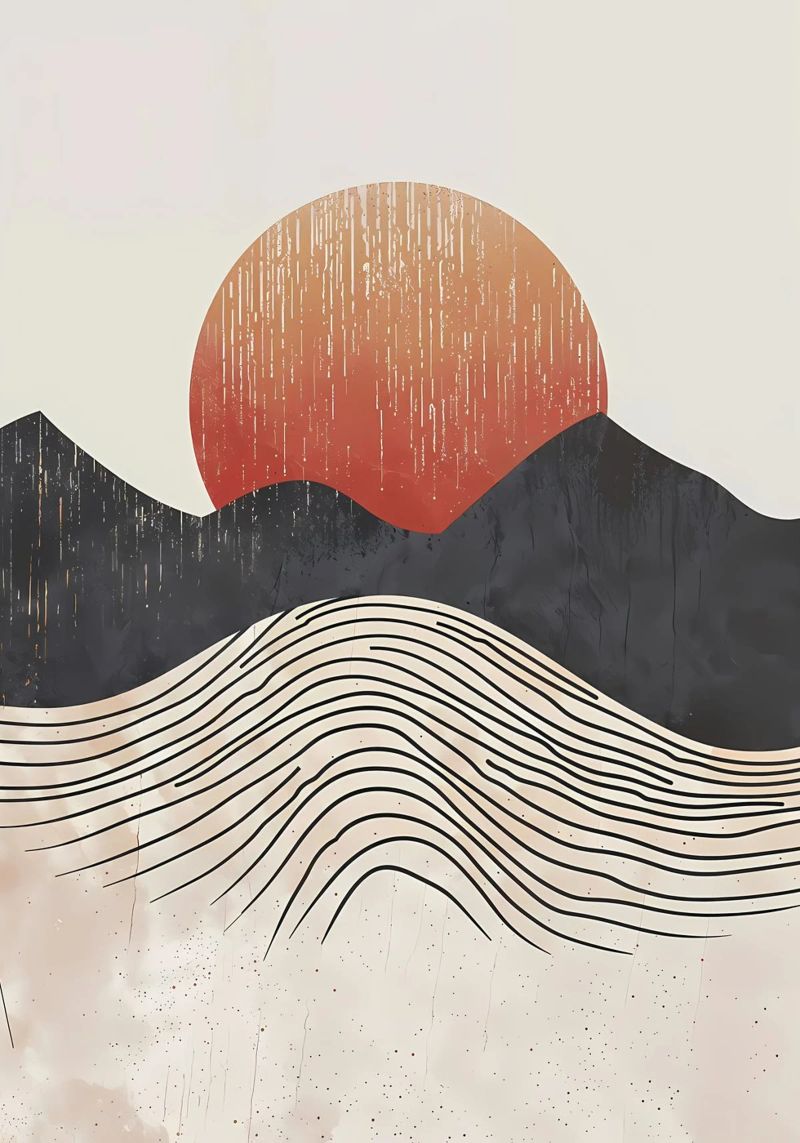 Sunset Ridges poster by James M Coyle