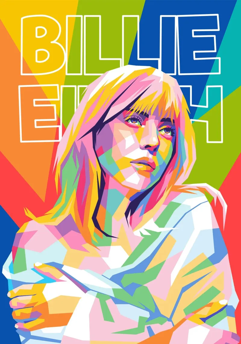 billie eilish pellicola backlit da WPAP MALANG