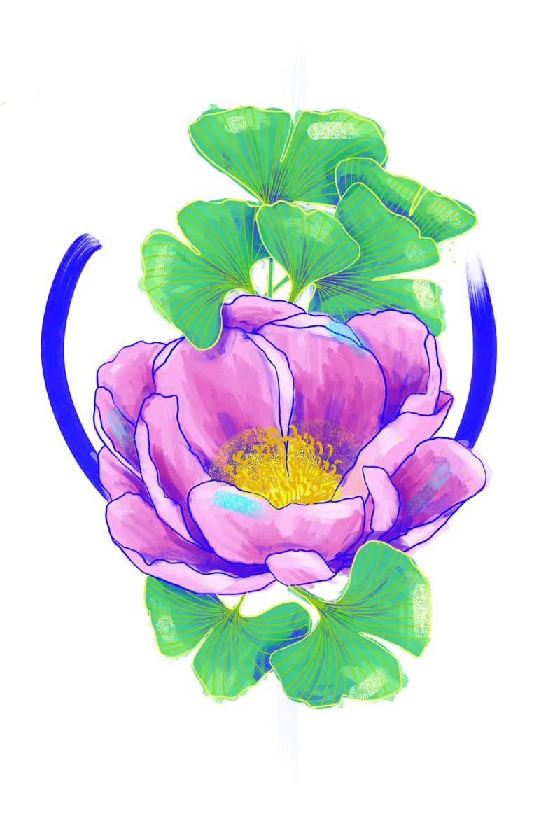 Pivoine 2 poster by Klo~