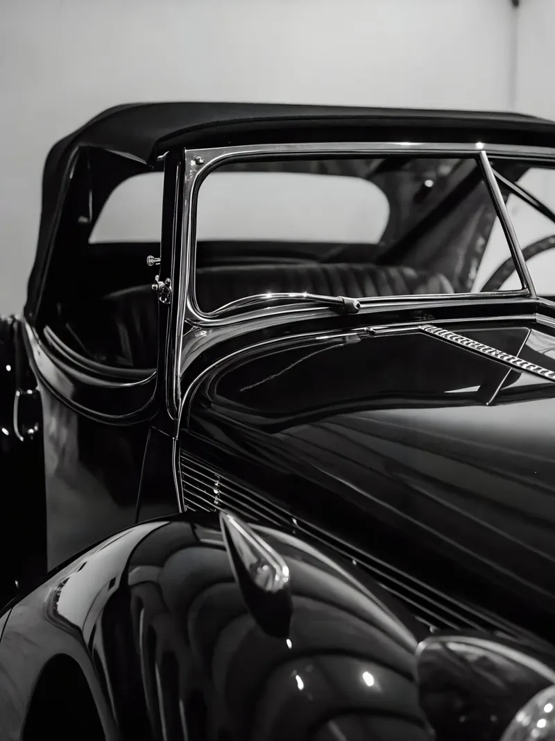 Auto d'epoca monocromatica pellicola backlit da CAR EDITION