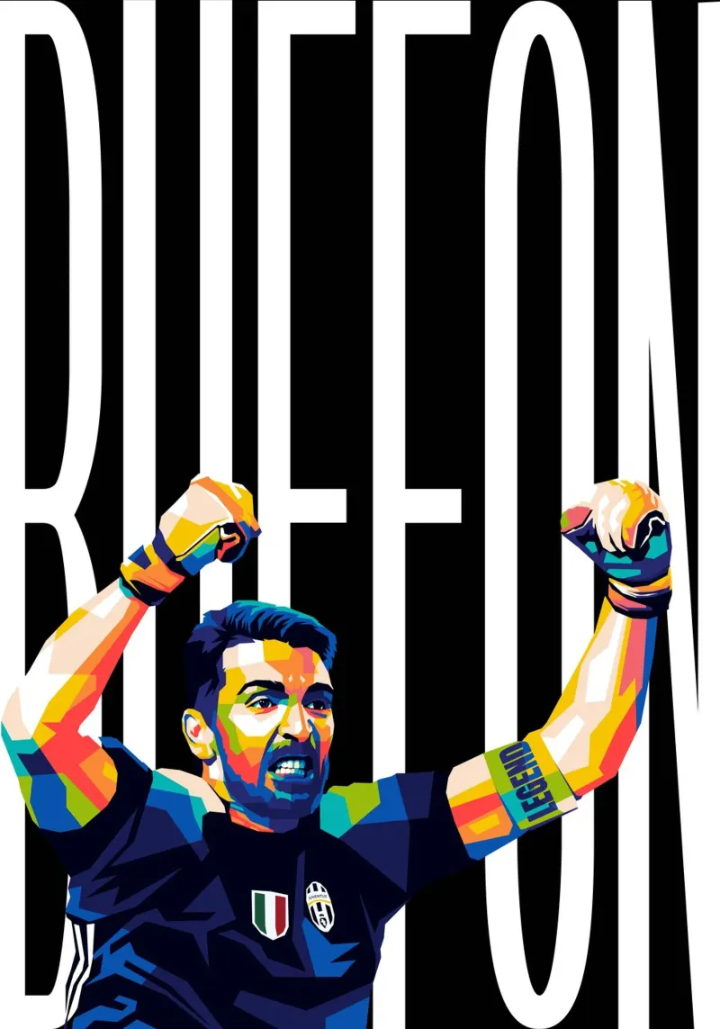 Buffon Best Keeper carta hahnemühle da WPAP MALANG