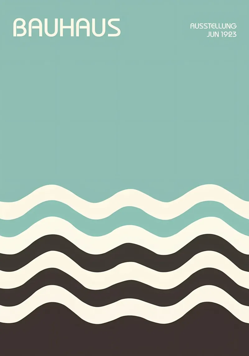 Bauhaus Waves Tropicalr Hahnemühle von James M Coyle