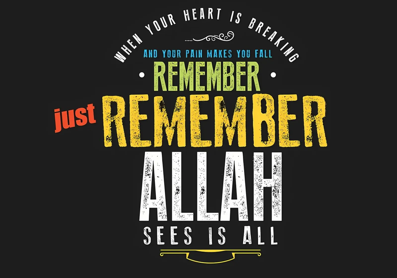 ricordati di Allah pellicola backlit da Albert S Jacob
