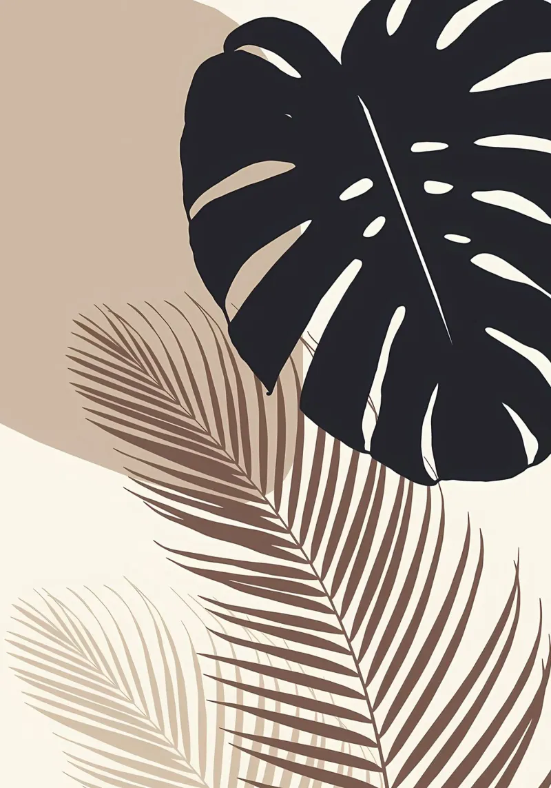 Monstera minimale Palm 8 pellicola backlit da Rebecca Clark Wyrick