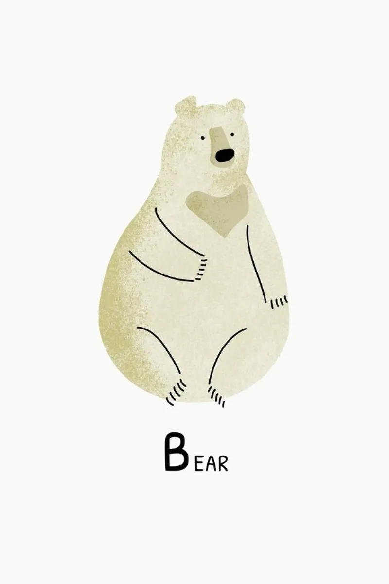 Bear pellicola backlit da Little Flourishes