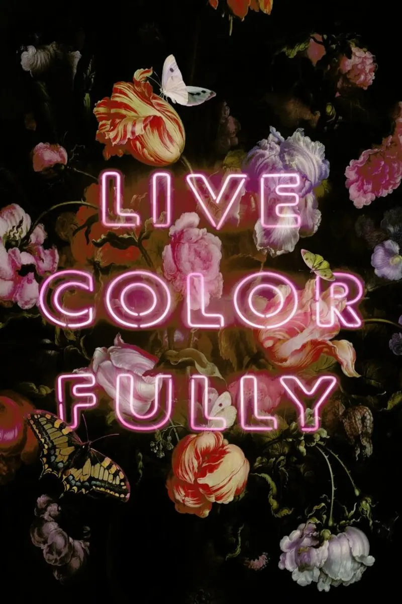 Live Colorfully alluminio dibond da Jonas Loose