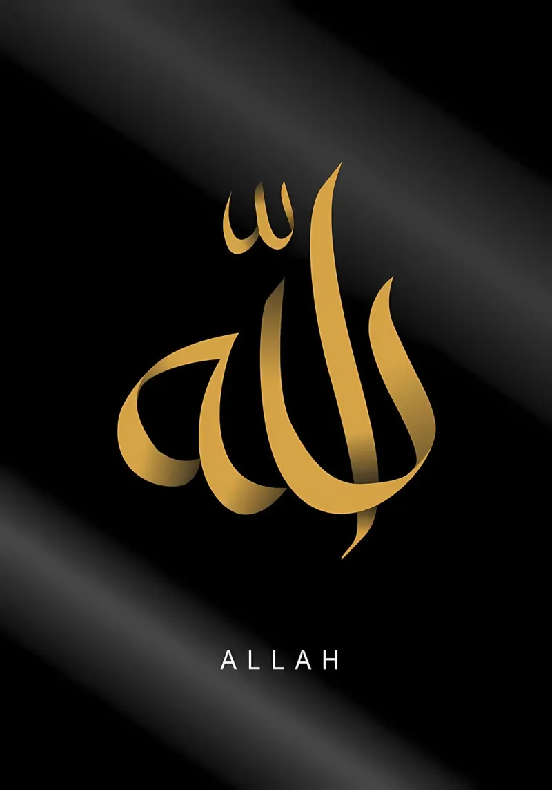 Allah calligrafico plexiglass da Albert S Jacob