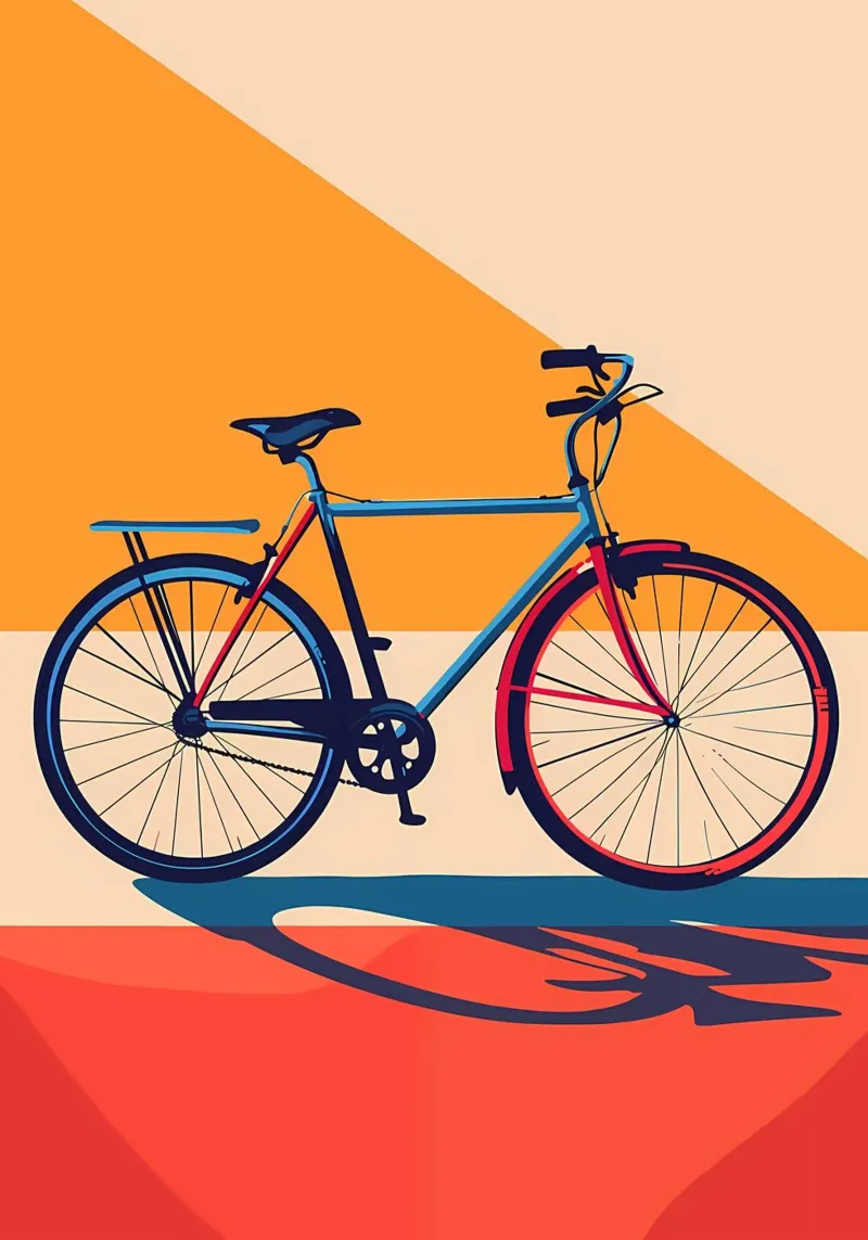 Oldtimer-Fahrrad Hahnemühle von Albert S Jacob