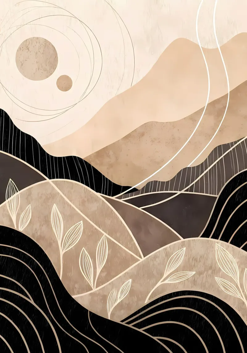 Paesaggi Zen pellicola backlit da Rebecca Clark Wyrick