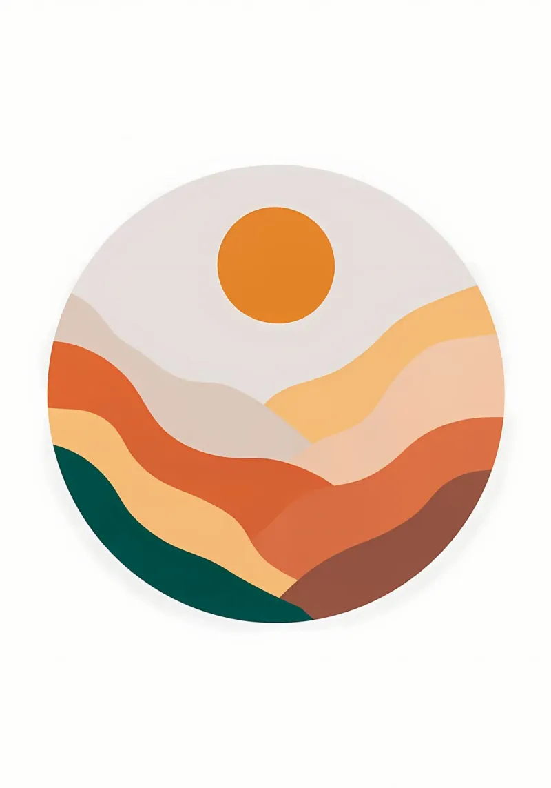 Paesaggio geometrico 4 poster da James M Coyle