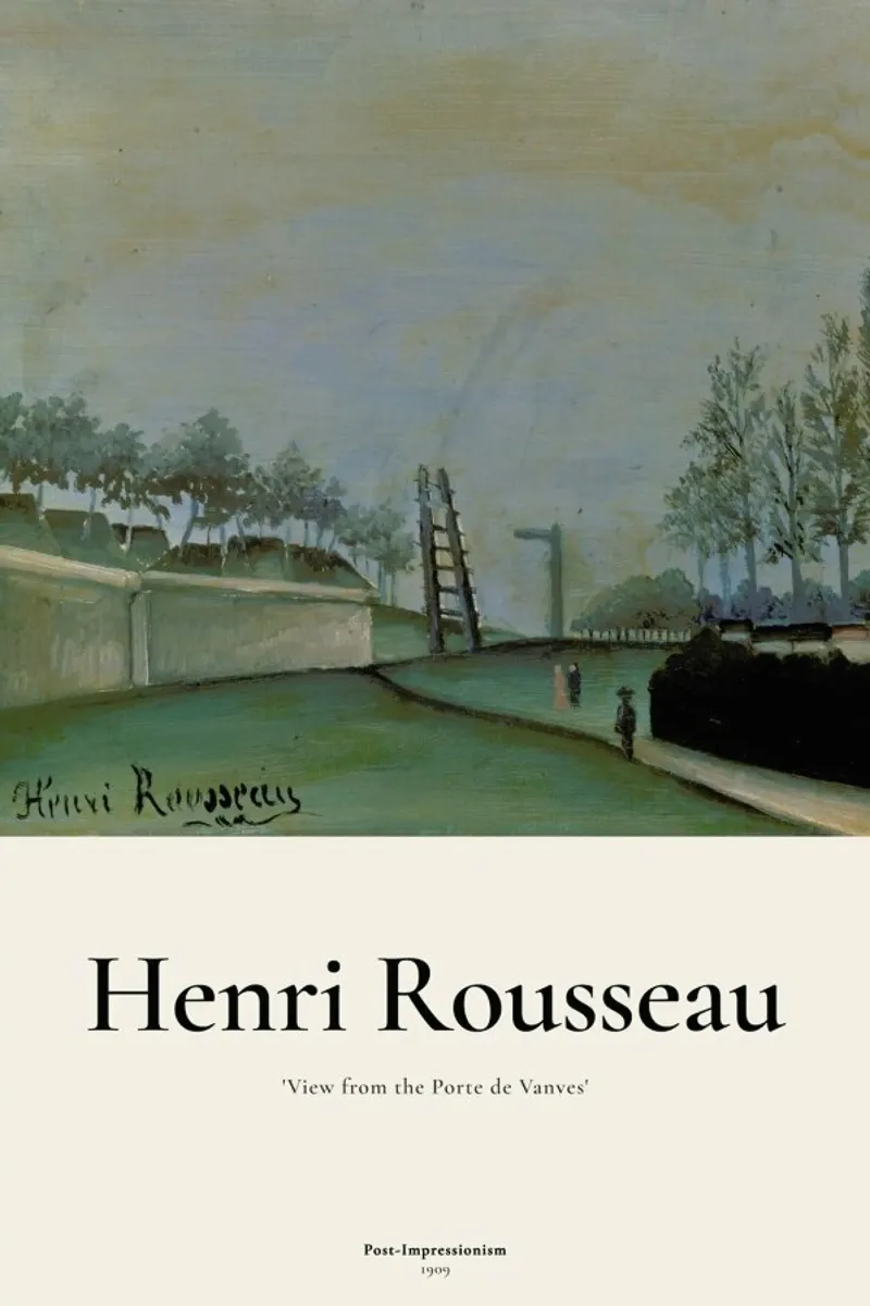 Rousseau - View from the Porte de Vanves, Paris pellicola backlit da ARTOTHEK
