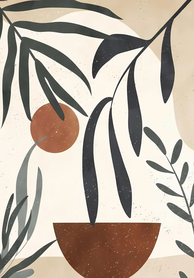 TROPICAL BOTANIC 47B poster by Rebecca Clark Wyrick