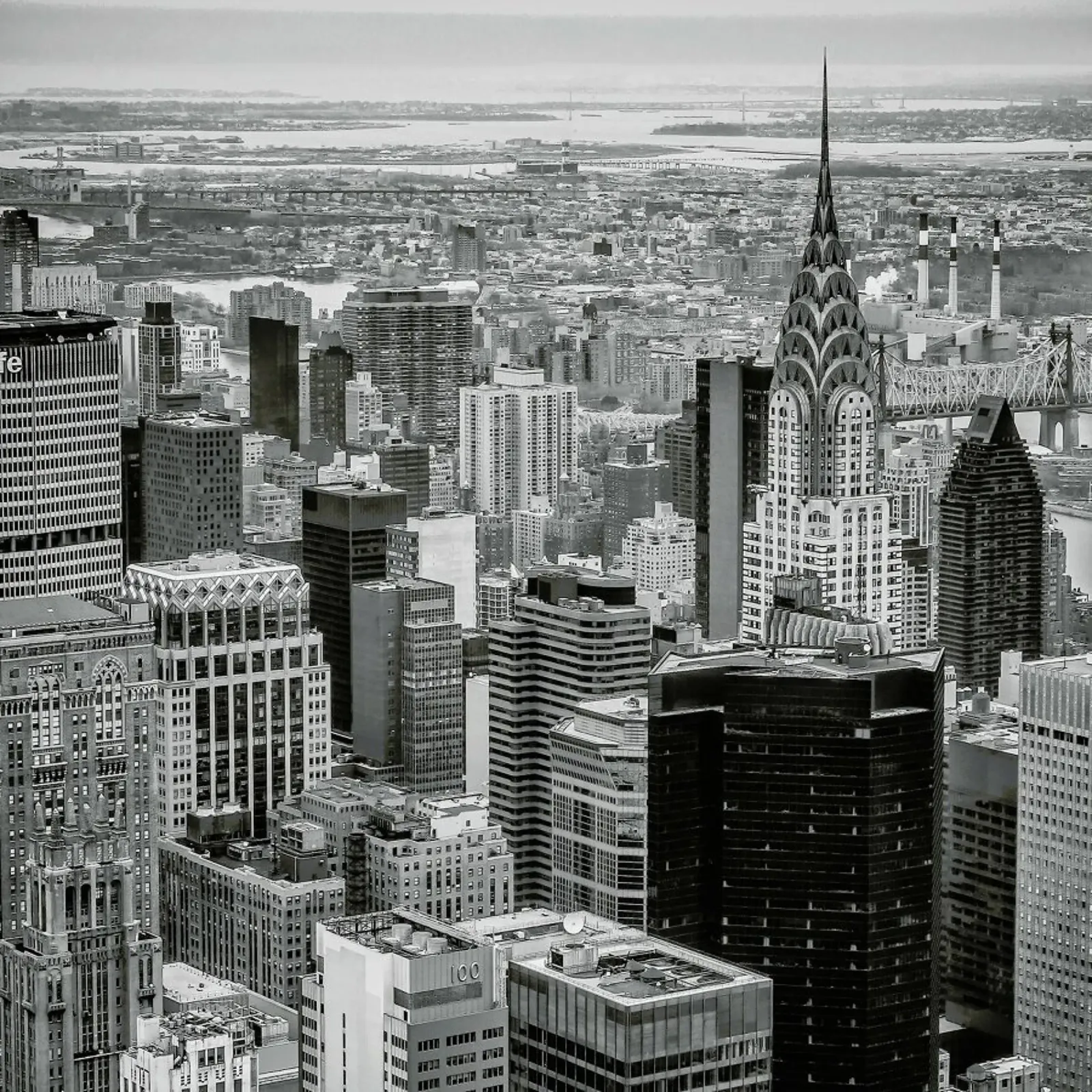 New York Skyline poster con telaio in plastica da JaySan Studio
